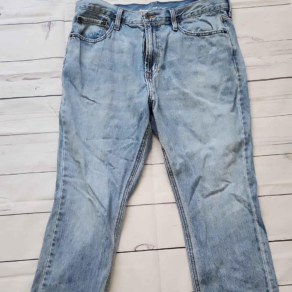 Old Navy Blue Straight Jeans Timeless Fit